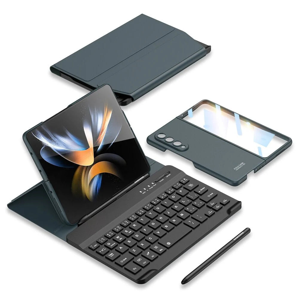 Keyboard Case with Stylus and Stand For Galaxy Z Fold Series