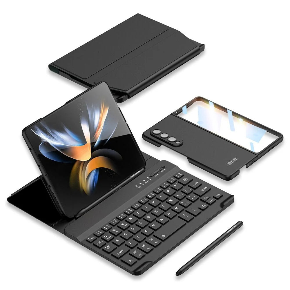 Keyboard Case with Stylus and Stand For Galaxy Z Fold Series