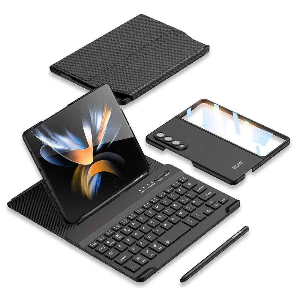 Keyboard Case with Stylus and Stand For Galaxy Z Fold Series
