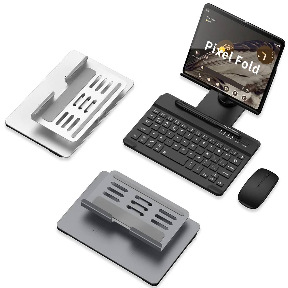 Desk Stand and Bluetooth Keyboard Combo for Google Pixel Fold